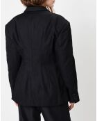 Veste Blazer striée noire
