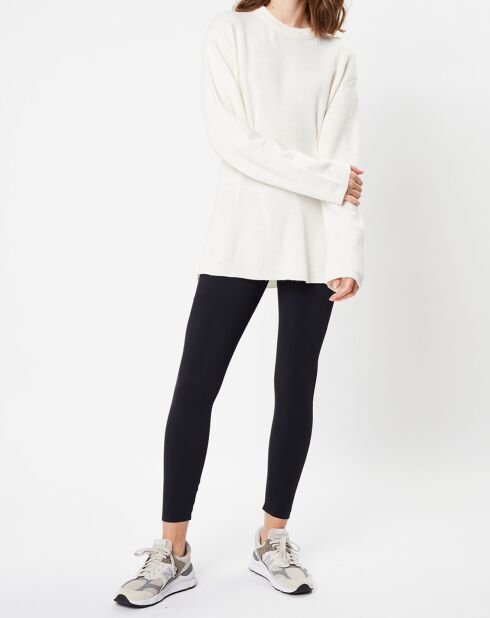 Pull évasé en Laine mélangée blanc