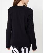 T-Shirt 100% Laine noir/blanc