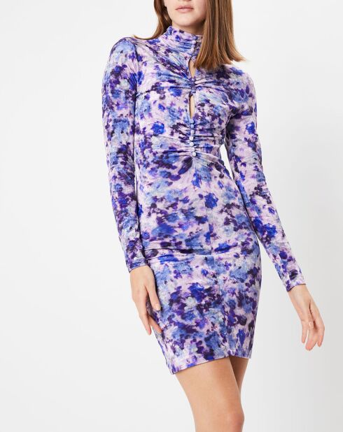 Robe en Velours Gram imprimée violette
