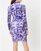 Robe en Velours Gram imprimée violette