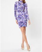 Robe en Velours Gram imprimée violette