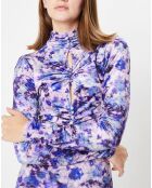 Robe en Velours Gram imprimée violette
