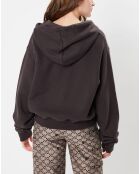 Sweat à capuche Bounce Helvetica gris foncé