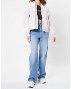 Blouson teddy Over Bomber lavande très clair
