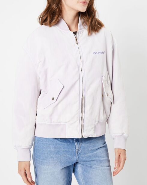 Blouson teddy Over Bomber lavande très clair