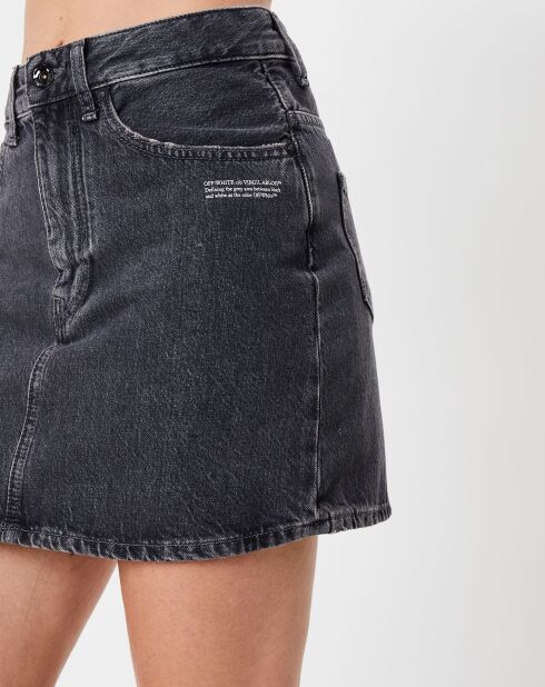 Mini jupe en jean Corporate grise