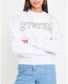 Sweat Logo embroidered gris clair