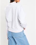 Sweat Logo embroidered gris clair