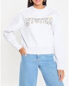 Sweat Logo embroidered gris clair