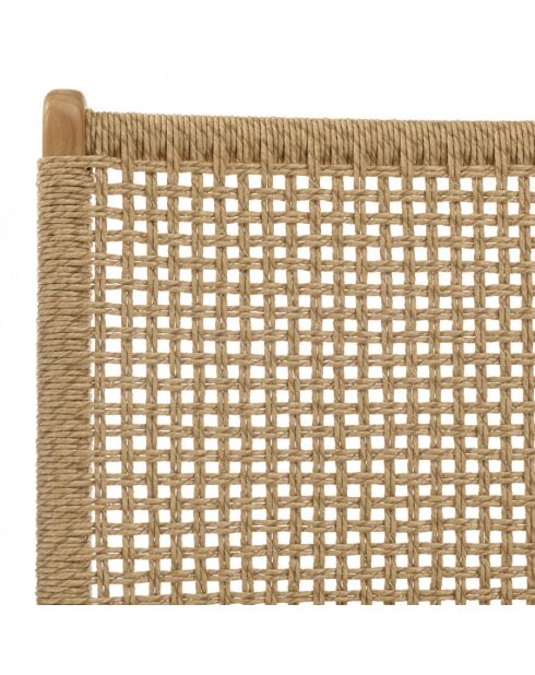 VALERIA - Lot n°34 Gartenmöbel aus recyceltem Teakholz aus synthetischem Rattan 2 Personen