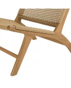 VALERIA - Lot n°34 Gartenmöbel aus recyceltem Teakholz aus synthetischem Rattan 2 Personen