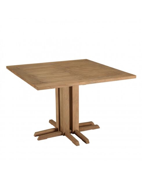 Mobili da giardino in teak riciclato e rattan sintetico per 4 persone Kally