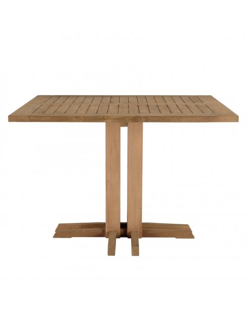 Mobili da giardino in teak riciclato e rattan sintetico per 4 persone Kally