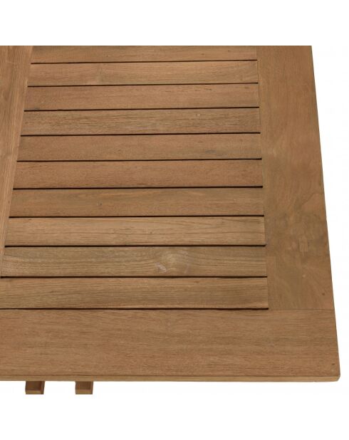 Mobili da giardino in teak riciclato e rattan sintetico per 4 persone Kally