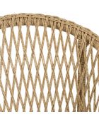 VALERIA - Lot n°33 Gartenmöbel aus recyceltem Teakholz aus synthetischem Rattan 2 Personen