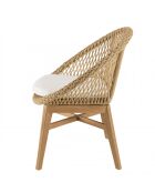 VALERIA - Lot n°33 Gartenmöbel aus recyceltem Teakholz aus synthetischem Rattan 2 Personen