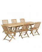 HARRIS - Salon de jardin en teck 8/10 personnes