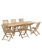 HARRIS - Salon de jardin en teck 8/10 personnes