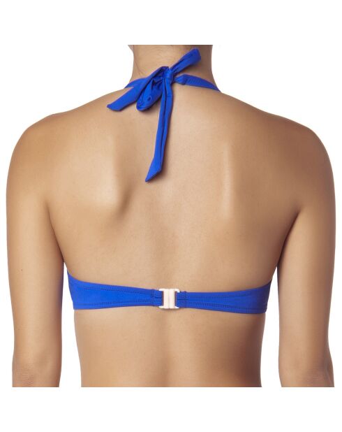 Top de baño azul navideño