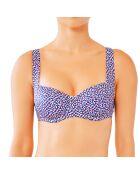 Haut de maillot de bain Croisette bleu marine