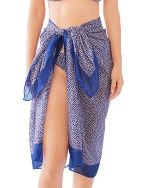 Pareo Croisette blu marino