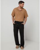 Pantalon 100% Lin Thibault noir