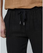 Pantalon 100% Lin Thibault noir