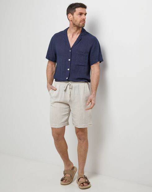 Short 100% Lin Gabriel beige