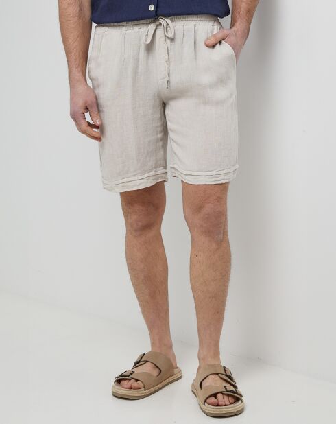Short 100% Lin Gabriel beige
