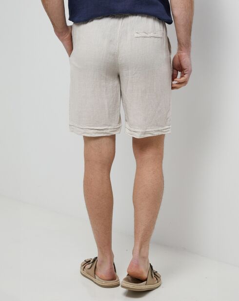 Short 100% Lin Gabriel beige