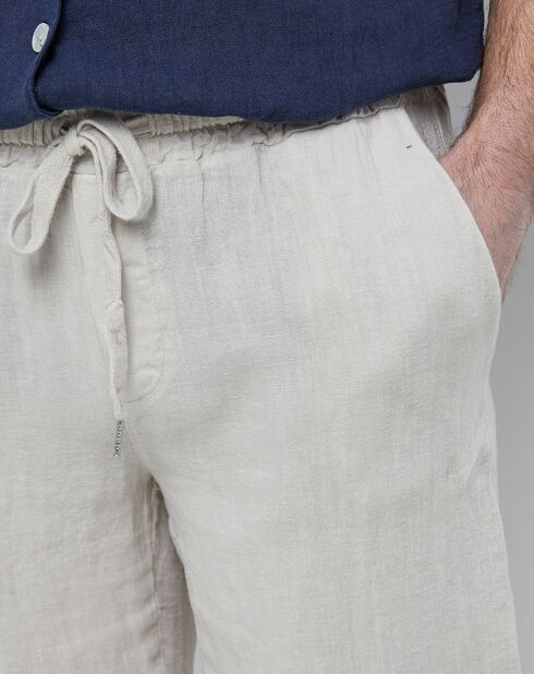 Short 100% Lin Gabriel beige