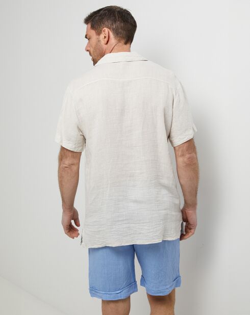 Chemise 100% Lin Xavier beige