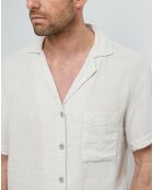 Chemise 100% Lin Xavier beige