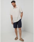 Polo 100% Lin François beige