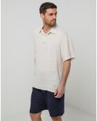 Polo 100% Lin François beige