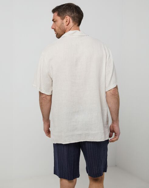 Polo 100% Lin François beige