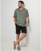 Polo 100% Lin François vert kaki