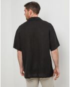 Polo 100% Lin François noir