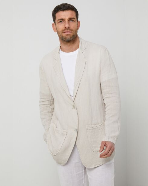 Veste 100% Lin Charles beige