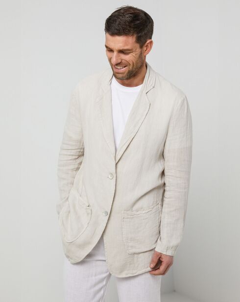 Veste 100% Lin Charles beige
