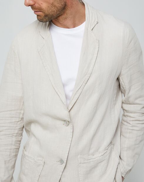 Veste 100% Lin Charles beige