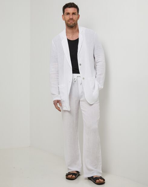 Veste 100% Lin Charles blanche
