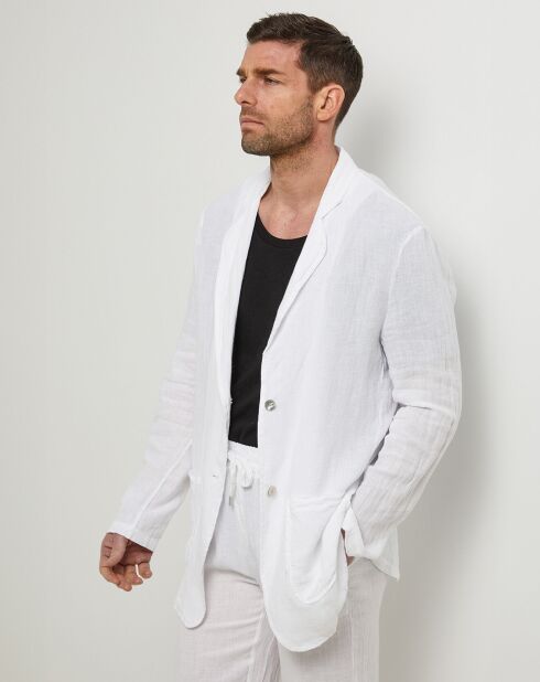 Veste 100% Lin Charles blanche