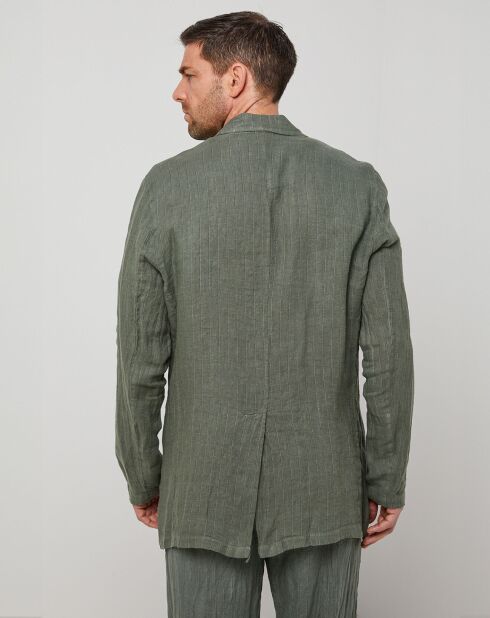 Veste 100% Lin Noa vert kaki