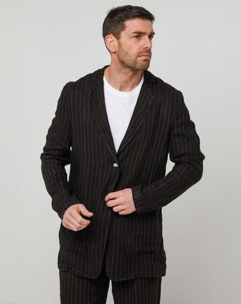 Veste 100% Lin Noa noire