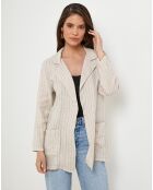 Veste 100% Lin Zoé beige