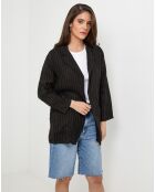 Veste 100% Lin Zoé noire