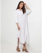 Robe 100% Lin Lola blanche