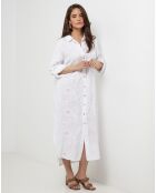 Robe 100% Lin Lola blanche